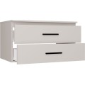 Závěsná skříňka pod umyvadlo s deskou NEL 2S 80 cm kašmírová