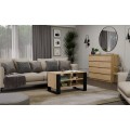 Konferenční stolek LAWA Modern 4P Slim II dub artisan/černý