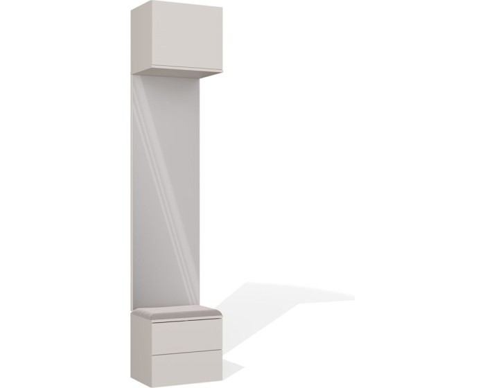 Předsíňová stěna se zrcadlem Haga 1L2S 50 cm kašmír