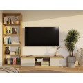 TV stolek Malwa 140 cm dub artisan/kašmír