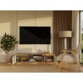 TV stolek Malwa 140 cm dub artisan/kašmír