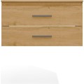 Závěsná skříňka pod umyvadlo s deskou Nel 2S 80 cm dub Artisan