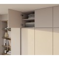 Šatní skříň s nástavcem Senso 3D 150 cm kašmírová/černá