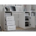 Psací stůl DELTA 120 cm bílý