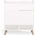 Komoda Colin 80 cm bílá/dub artisan