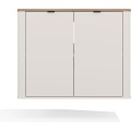 Závěsná skříňka pod umyvadlo s deskou Cordoba 80 cm kašmír/dub Castello