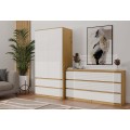 Šatní skříň MALWA I 90 cm dub artisan/bílá