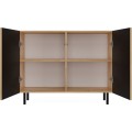 Komoda KAMA SLIM 100 cm dub artisan/černá