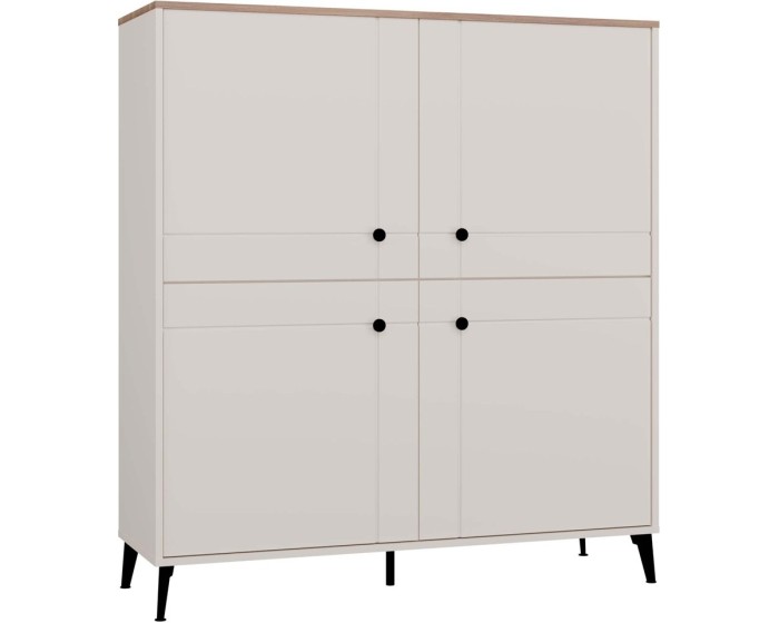Komoda Point 123 cm dub Castello/kašmírová