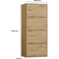 Komoda Alma 50 cm dub artisan
