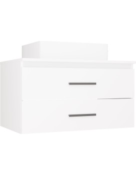 Závěsná skříňka s deskou a umyvadlem Nel 2S 80 cm bílá
