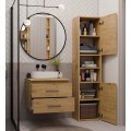 Závěsná skříňka pod umyvadlo s deskou Nel 2S 60 cm dub Artisan