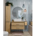 Závěsná skříňka s deskou a umyvadlem Nel 2S 80 cm dub Artisan