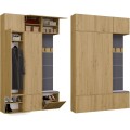 Předsíňová stěna Haga 2Sz1W 150 cm dub Artisan