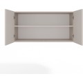 Šatní skříň s nástavcem Senso 3D 150 cm kašmírová/zlatá