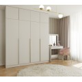 Šatní skříň s nástavcem Senso 4D 200 cm kašmír/zlatá