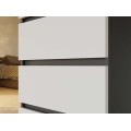 Komoda Malwa M4 70 cm antracit/bílá