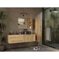 Závěsná skříňka pod umyvadlo s deskou TIGO 1D2S 140 cm dub evoke