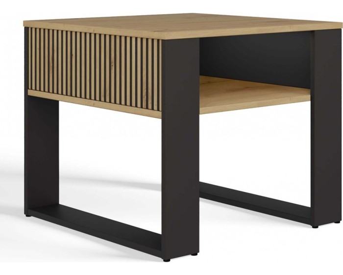 Konferenční stolek Lawa Modern 2P MINI SLIM dub artisan/černý