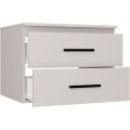 Závěsná skříňka pod umyvadlo s deskou NEL 2S 60 cm kašmírová