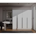 Šatní skříň Senso 4D 200 cm bílá/černá
