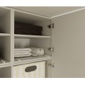 Šatní skříň s nástavcem Senso 3D 150 cm kašmírová/zlatá