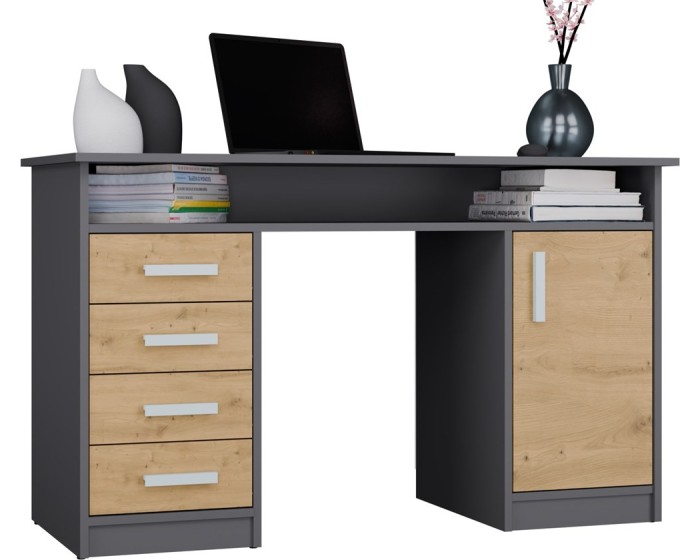 Psací stůl ADA 125 cm dub Artisan/antracitový