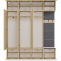 Předsíňová stěna Haga 3Sz1W 200 cm dub Sonoma