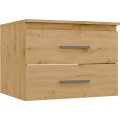 Závěsná skříňka pod umyvadlo s deskou Nel 2S 60 cm dub Artisan