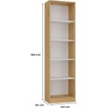 Regál Onyx R50 50 cm dub Artisan/bílý