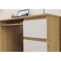 Psací stůl KUBA dub artisan/bílý