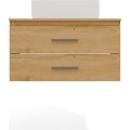 Závěsná skříňka s deskou a umyvadlem Nel 2S 80 cm dub Artisan