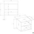 Nástavec na skříň Openo 60 cm bílý