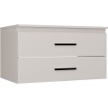 Závěsná skříňka pod umyvadlo s deskou NEL 2S 80 cm kašmírová