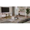 TV stolek Olympo 150 cm bílý/dub Artisan