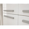 Koupelnová skříňka s 2 koši na prádlo NEL 2K DD bílý lesk/dub Artisan