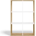 Regál Malax 2x3 110 cm dub Artisan/bílý