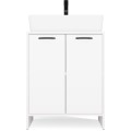 Skříňka pod umyvadlo s deskou Nina 60 cm bílá