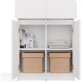 Komoda Malwa 2DD2S 70 cm bílá