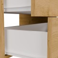 Závěsná skříňka pod umyvadlo s deskou Nel 2S 60 cm dub Artisan