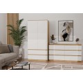 Šatní skříň MALWA I 90 cm dub artisan/bílá