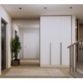 Šatní skříň s nástavcem Senso 3D 150 cm bílá/černá
