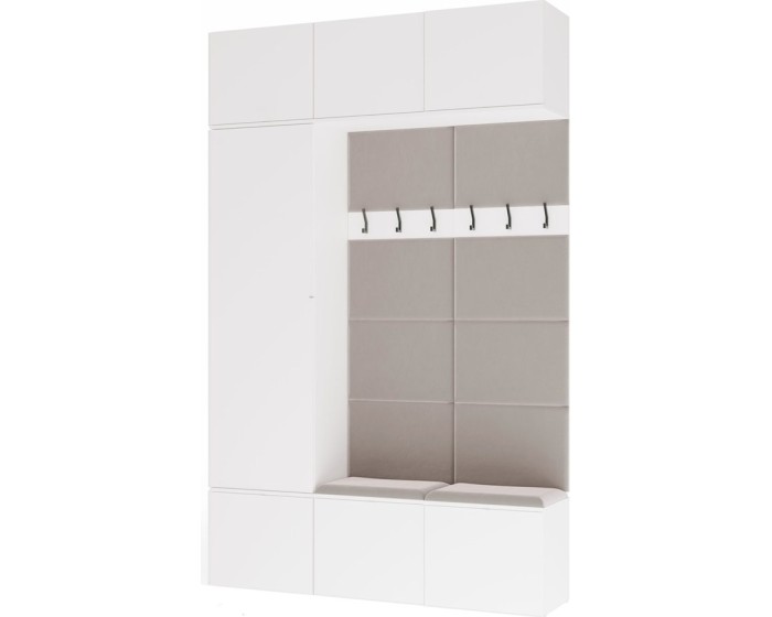 Předsíňová stěna Haga 1Sz2W 150 cm bílá