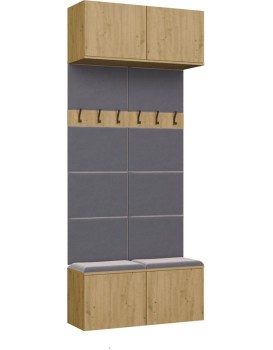 Předsíňová stěna HAGA 2W 100 cm dub Artisan