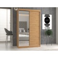 Šatní skříň Iga se zrcadlem 120 cm dub Artisan