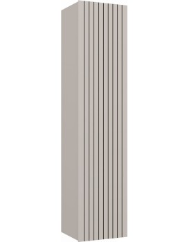 Závěsná vysoká koupelnová skříňka Tigo 1D 135 cm kašmír