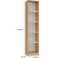 Regál Onyx R40 40 cm dub Artisan/bílý