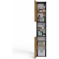 Koupelnová skříňka S30 170 cm antracit/dub artisan