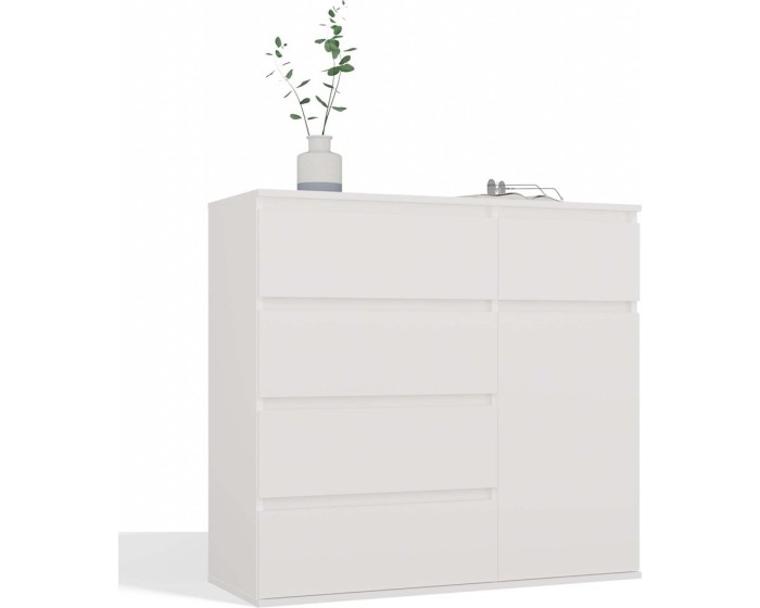 Komoda Malwa 1D5S 100 cm bílá