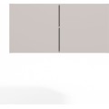 Šatní skříň s nástavcem Senso 3D 150 cm kašmírová/černá
